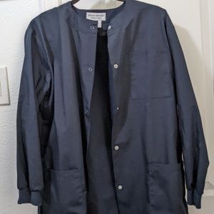 Natural Uniforms Dark Blue Scrubs jacket Sz XS